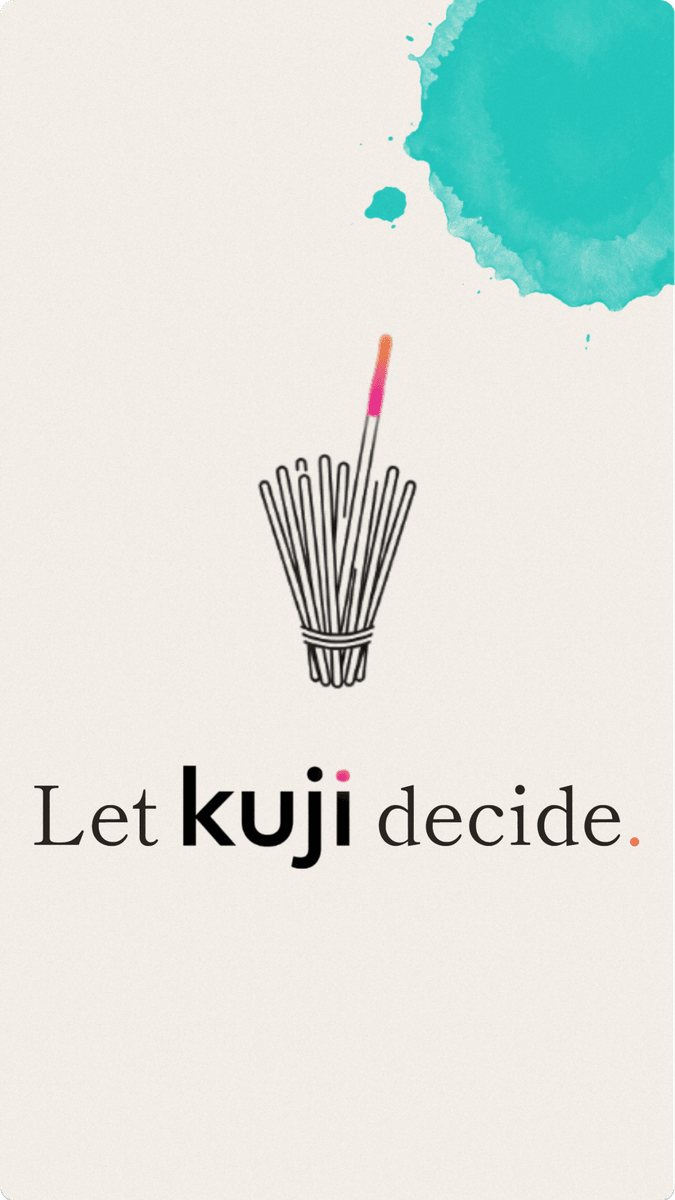 Let kuji decide: the kuji mark and wordmark