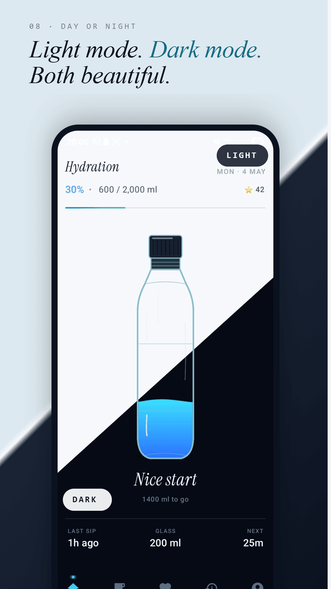 Light and dark mode